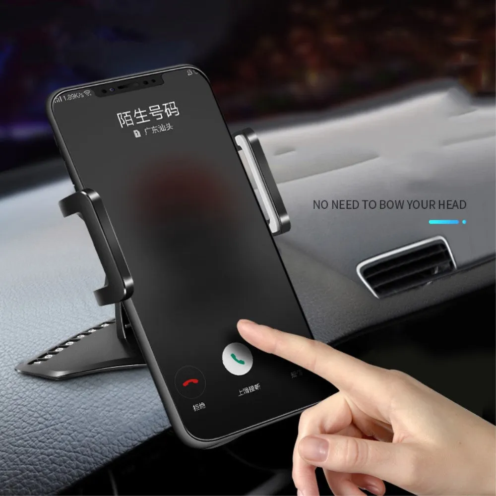 3 in 1 Car GPS Smartphone Holder: Dashboard / Visor Clamp   AC Grid Clip for Sharp Aquos R LTE 605SH (Sharp Polnareff) - Black