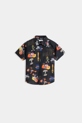 All-Over Character Print Shirt