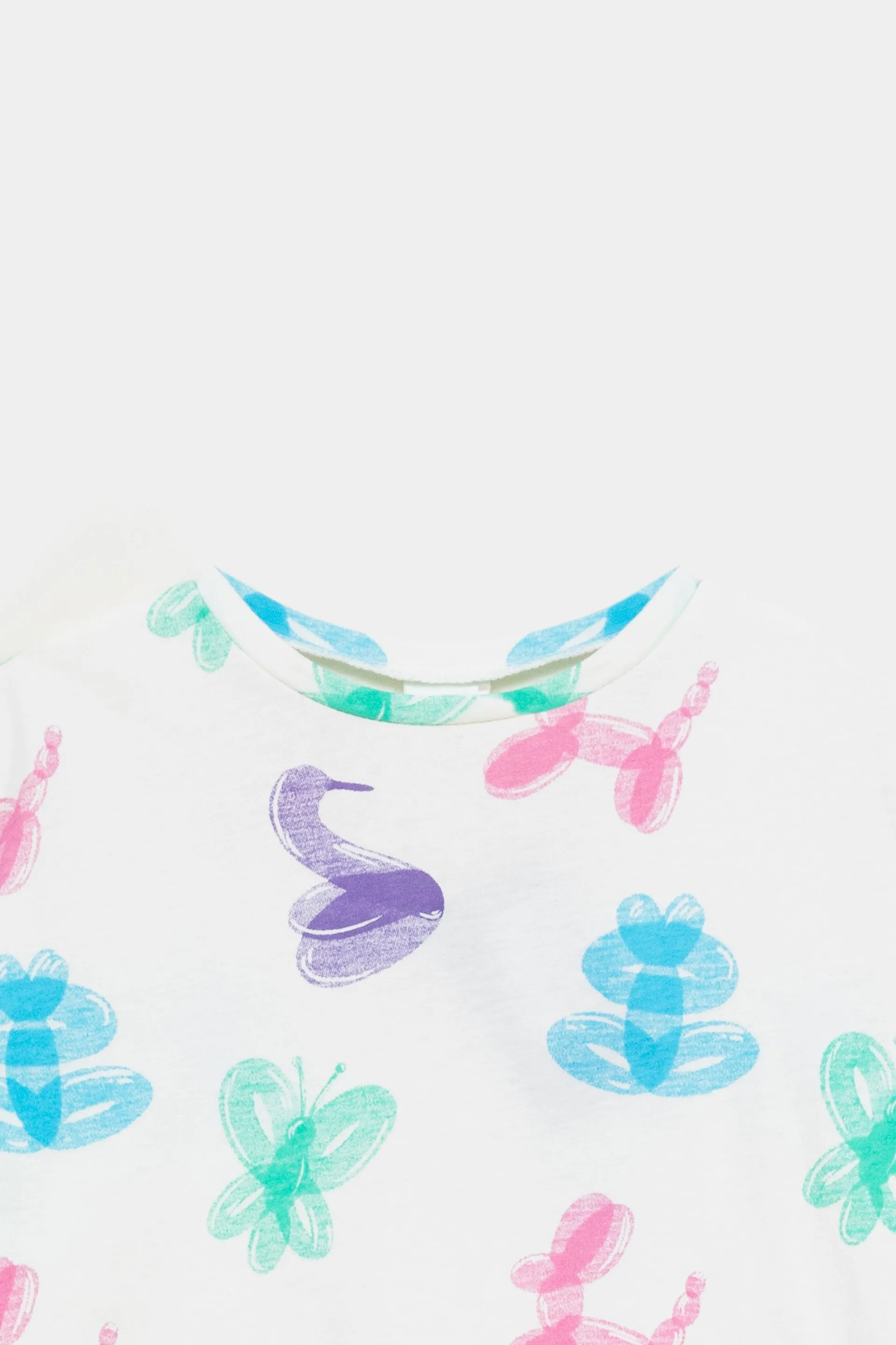 All-Over Print T-Shirt With Side Slits