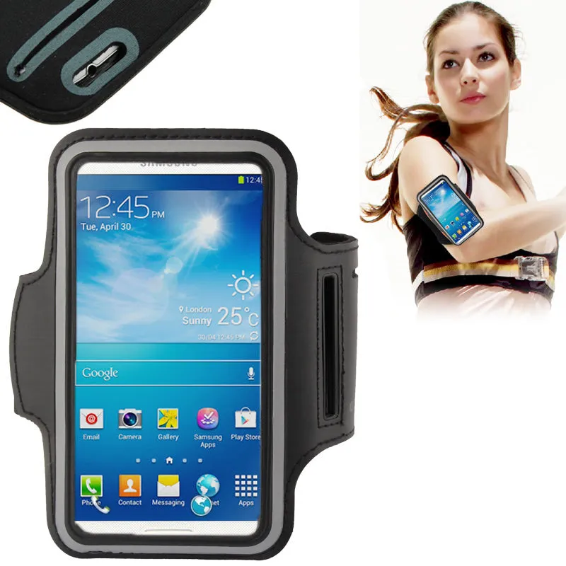 Armband Professional Cover Neoprene Waterproof Wraparound Sport with Buckle for SHARP AQUOS V (2019) - Black