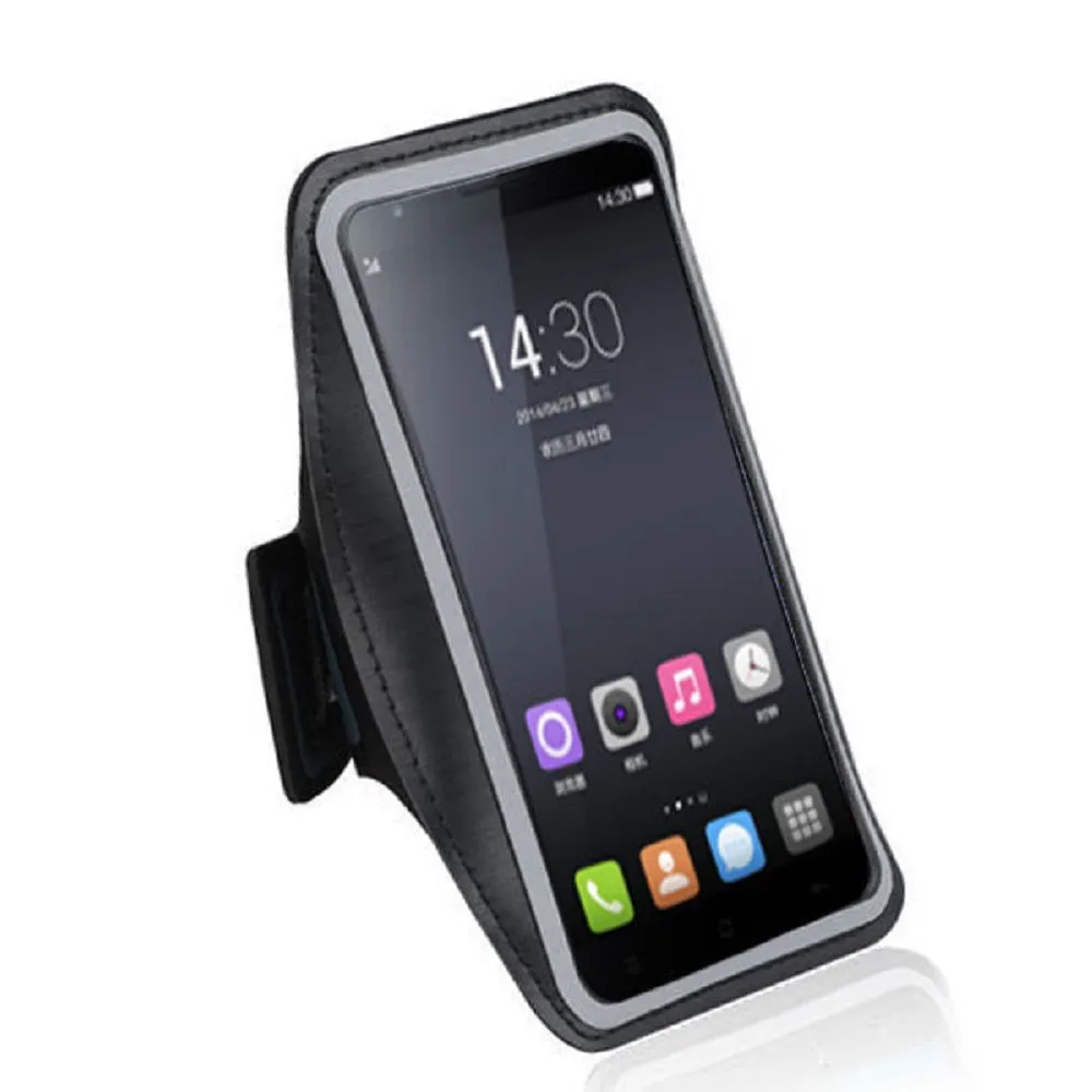 Armband Professional Cover Neoprene Waterproof Wraparound Sport with Buckle for SHARP AQUOS V (2019) - Black