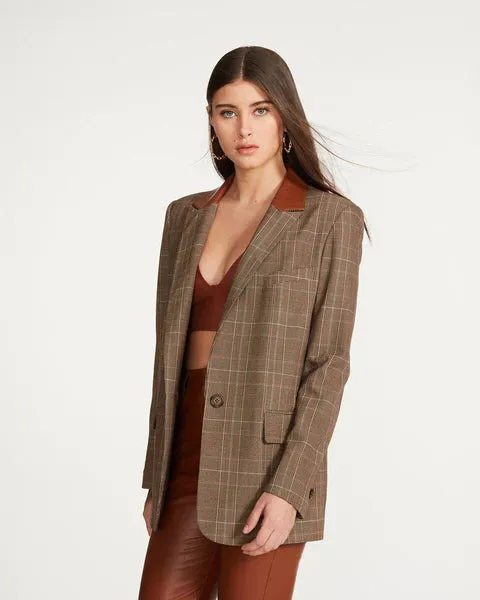 AUDREY BLAZER - CHICORY COFFEE