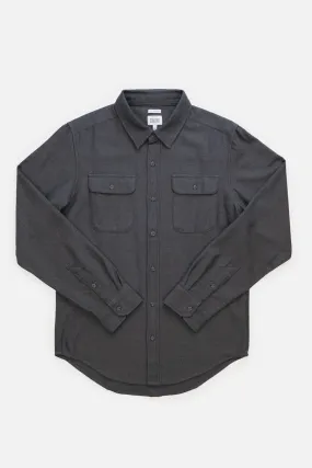 Bedford Shirt / Charcoal Herringbone