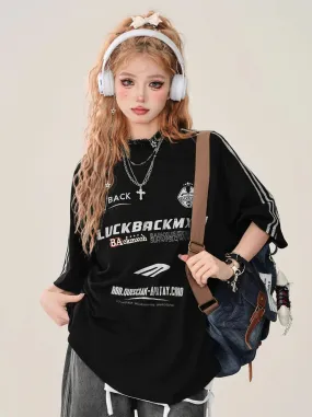 Black Top Cross   Street Chain American T-Shirt Tank Loose