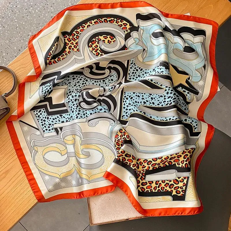 Chic Silk Square Scarf for All Seasons - Elevate Your Style with Luxurious Flair