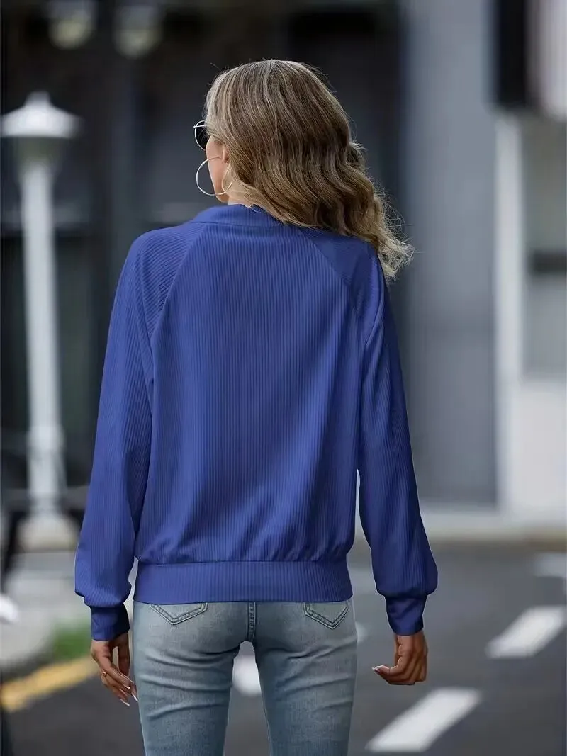 Clara Sweatvest | Casual trendy dames vest met rits en kraag