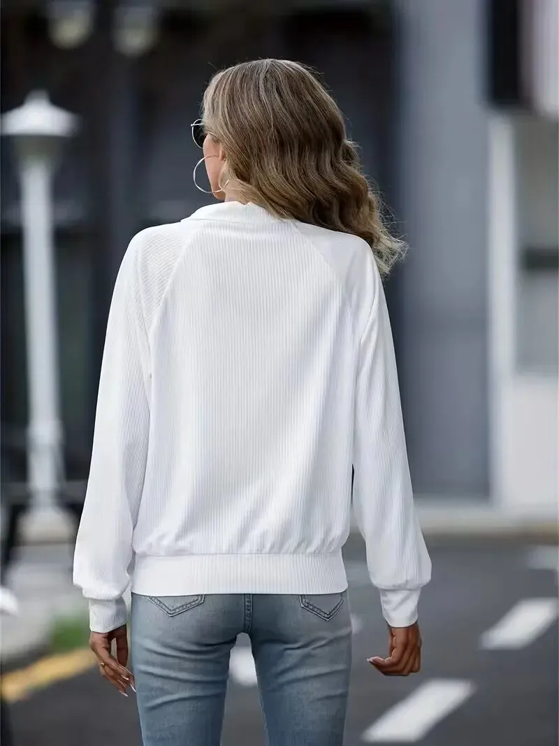 Clara Sweatvest | Casual trendy dames vest met rits en kraag
