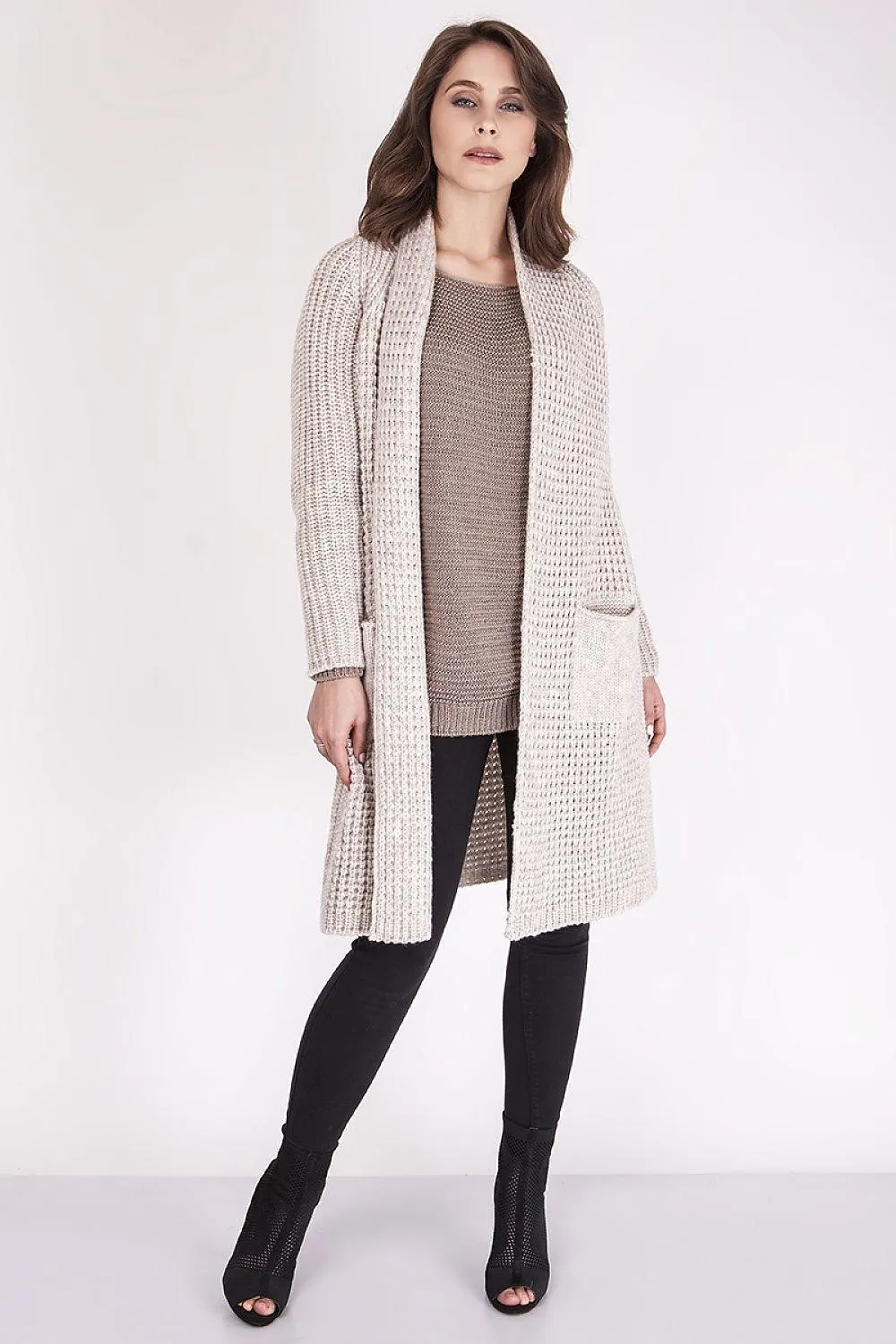 Cozy Knit Texture Cardigan - Perfect for All Your Travel Needs