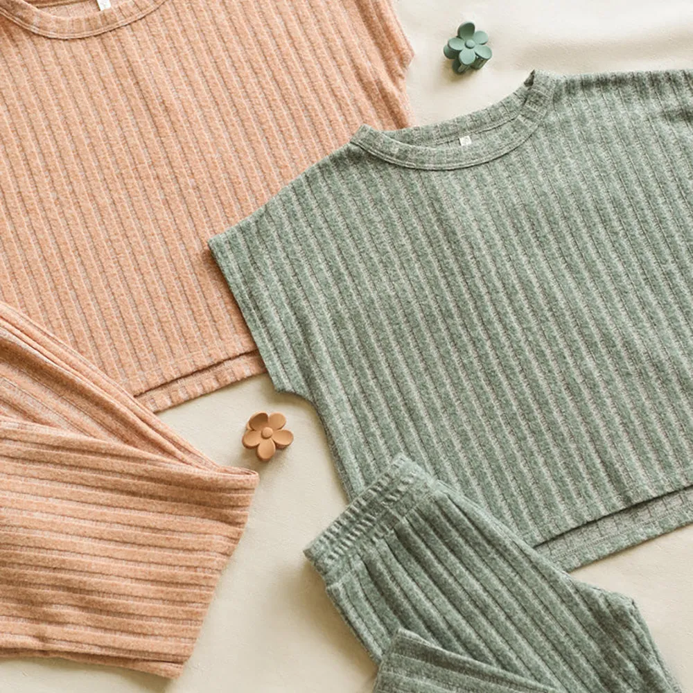 Cozy Rib Knit Set | Eucalyptus