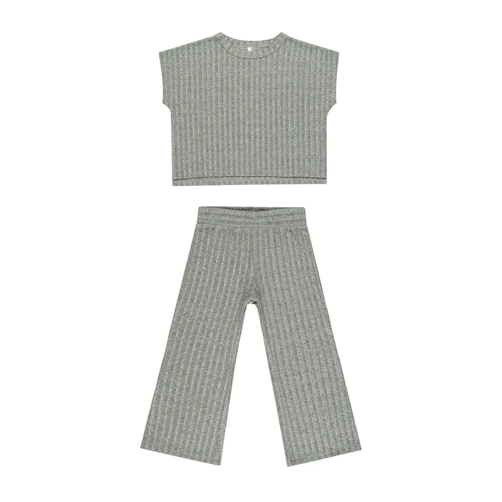 Cozy Rib Knit Set | Eucalyptus