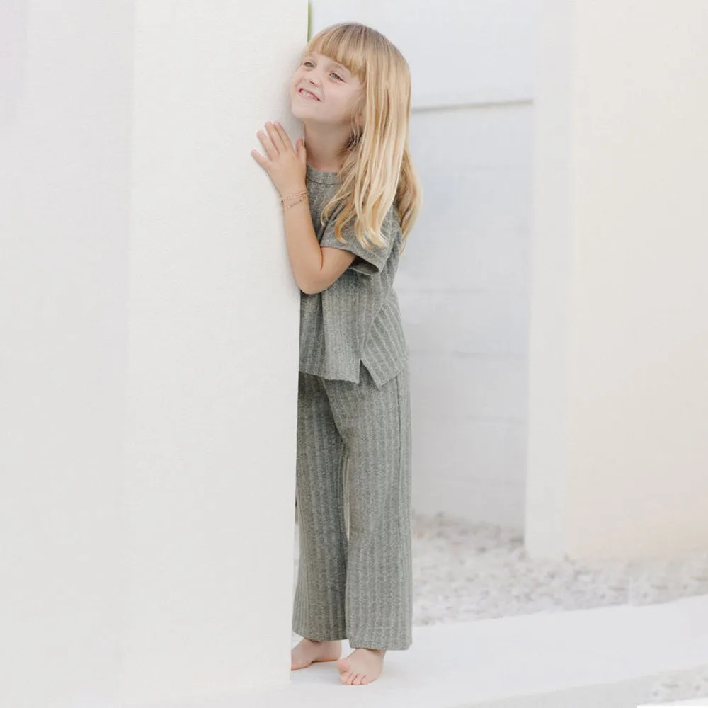 Cozy Rib Knit Set | Eucalyptus
