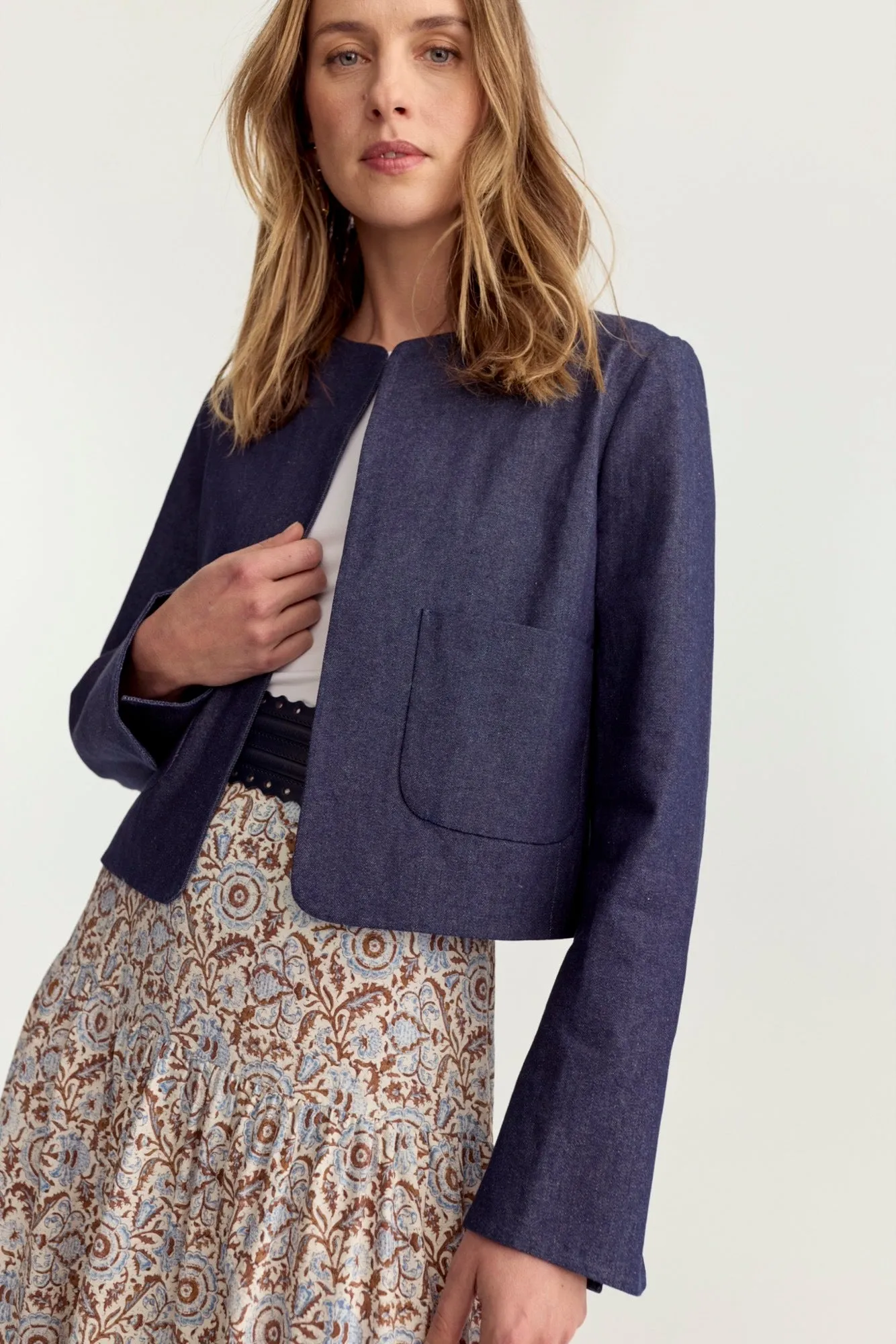 Crescent Blazer Denim - Preorder Ships Out 2/17