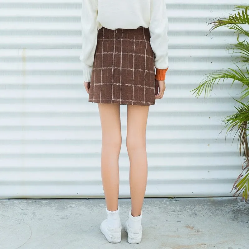 Cute Korean Woolen Skirt