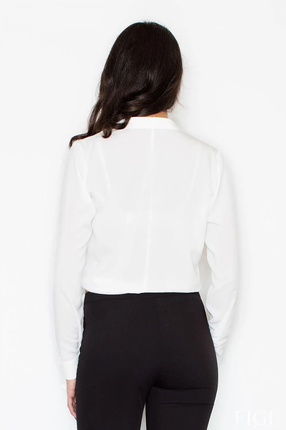 Elegant Crepe Blouse with Stylish Waist Tie - Premium Collection