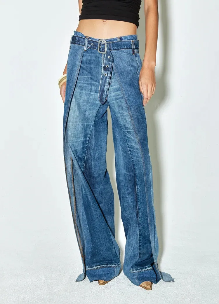 FACON JACMIN Palm Springs Denim Pants