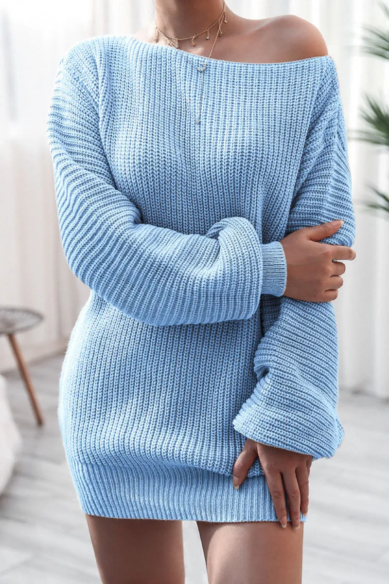 Fashion Casual & Stylish Classic Solid Bateau Neck Straight Dresses
