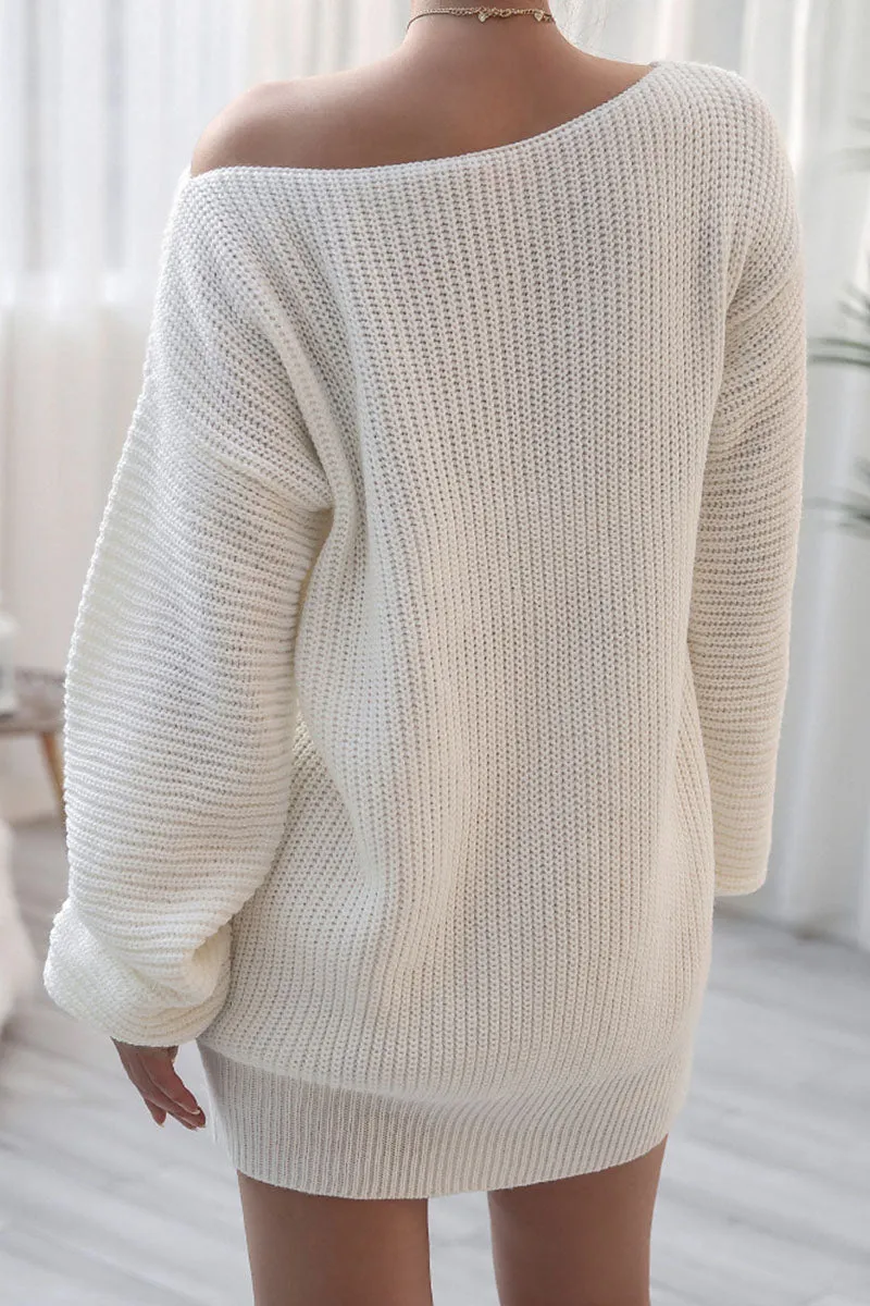 Fashion Casual & Stylish Classic Solid Bateau Neck Straight Dresses