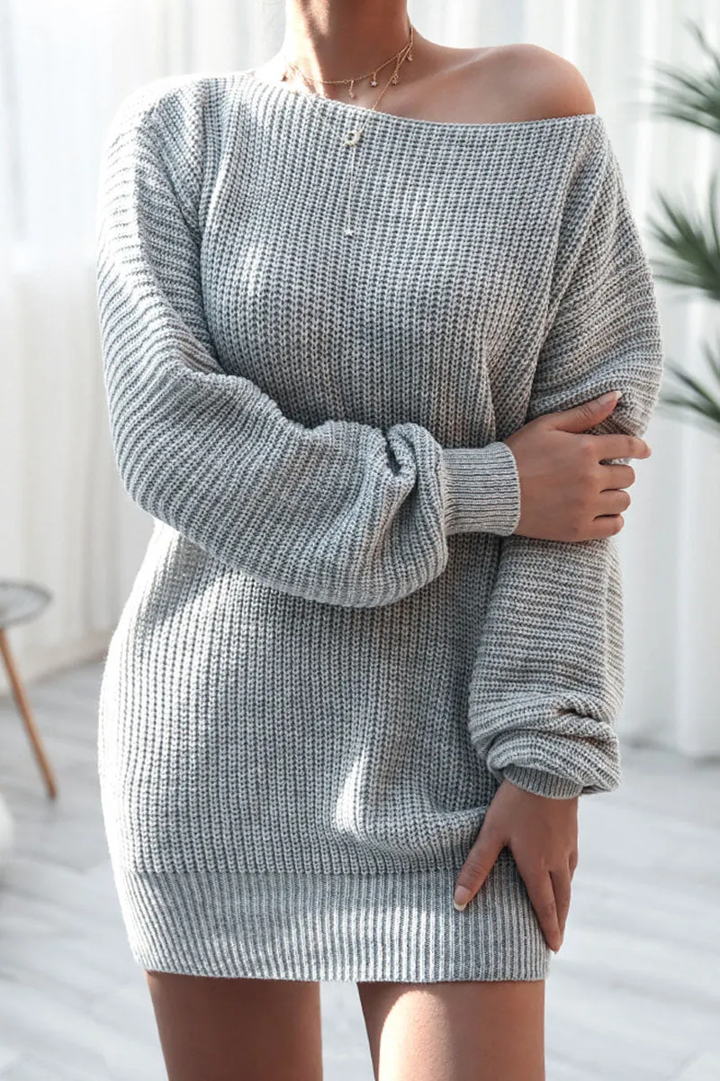 Fashion Casual & Stylish Classic Solid Bateau Neck Straight Dresses