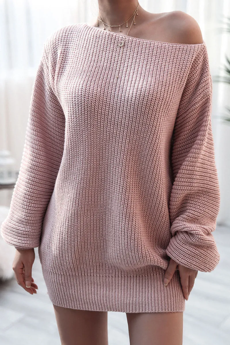Fashion Casual & Stylish Classic Solid Bateau Neck Straight Dresses