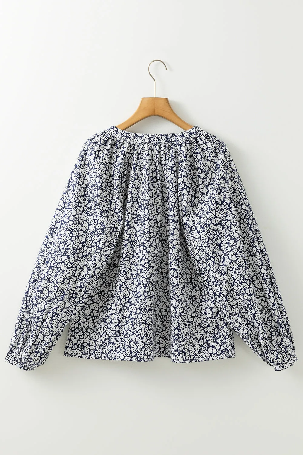 Floral Print Puff Sleeve Blouse