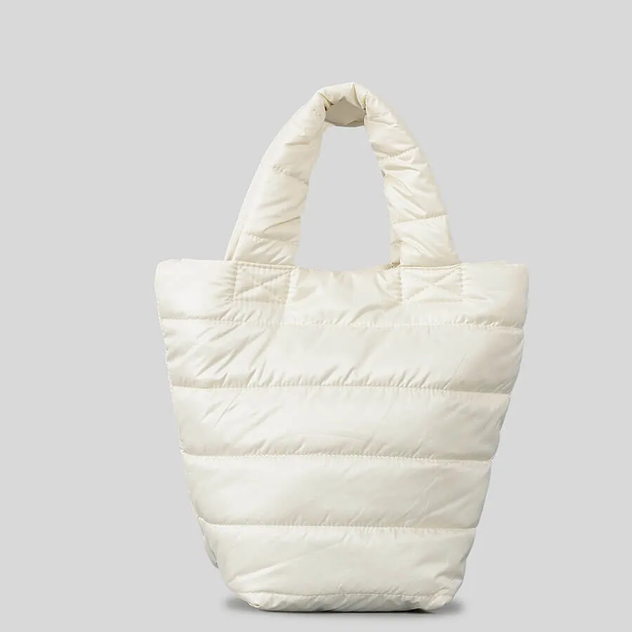 Fluffy Custom Quilted Puffer Bucket Bag-Showtown