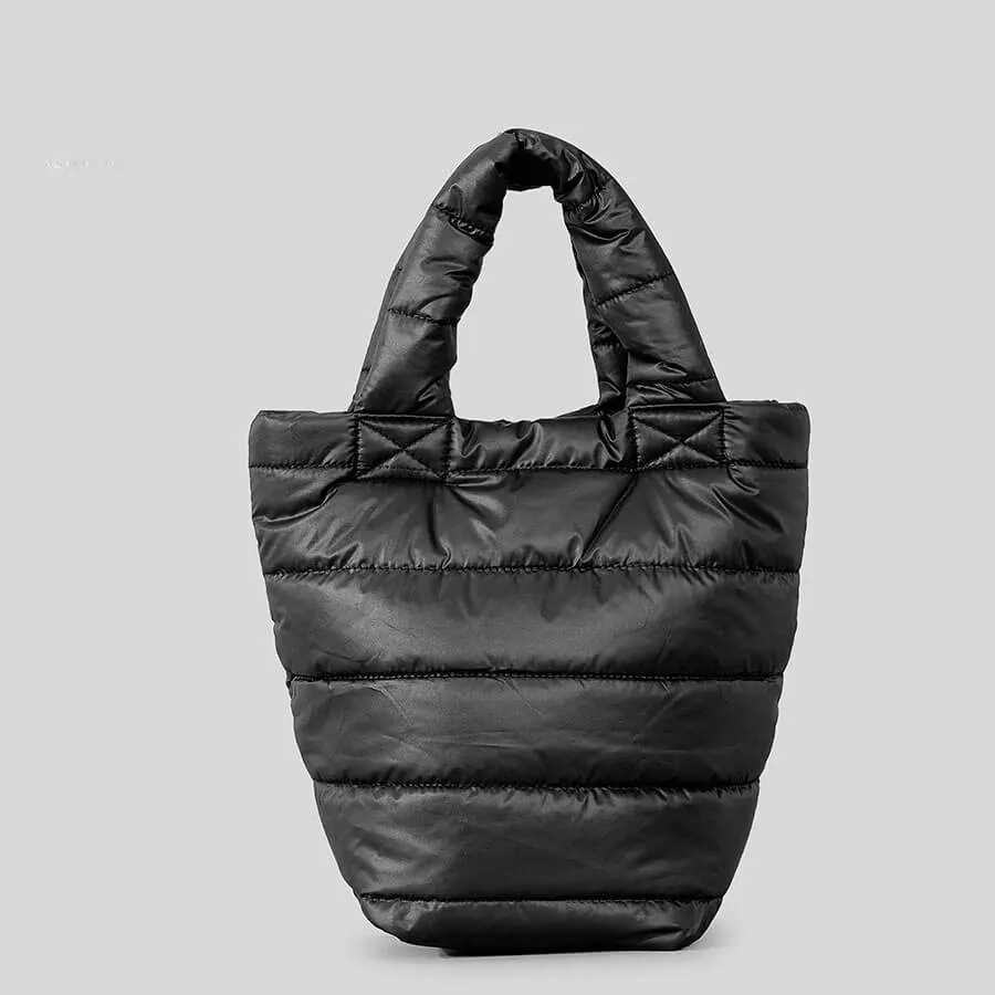 Fluffy Custom Quilted Puffer Bucket Bag-Showtown