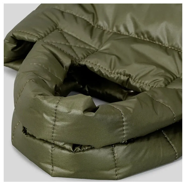 Fluffy Custom Quilted Puffer Bucket Bag-Showtown