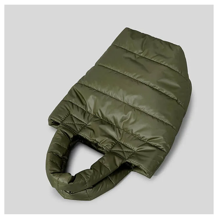 Fluffy Custom Quilted Puffer Bucket Bag-Showtown