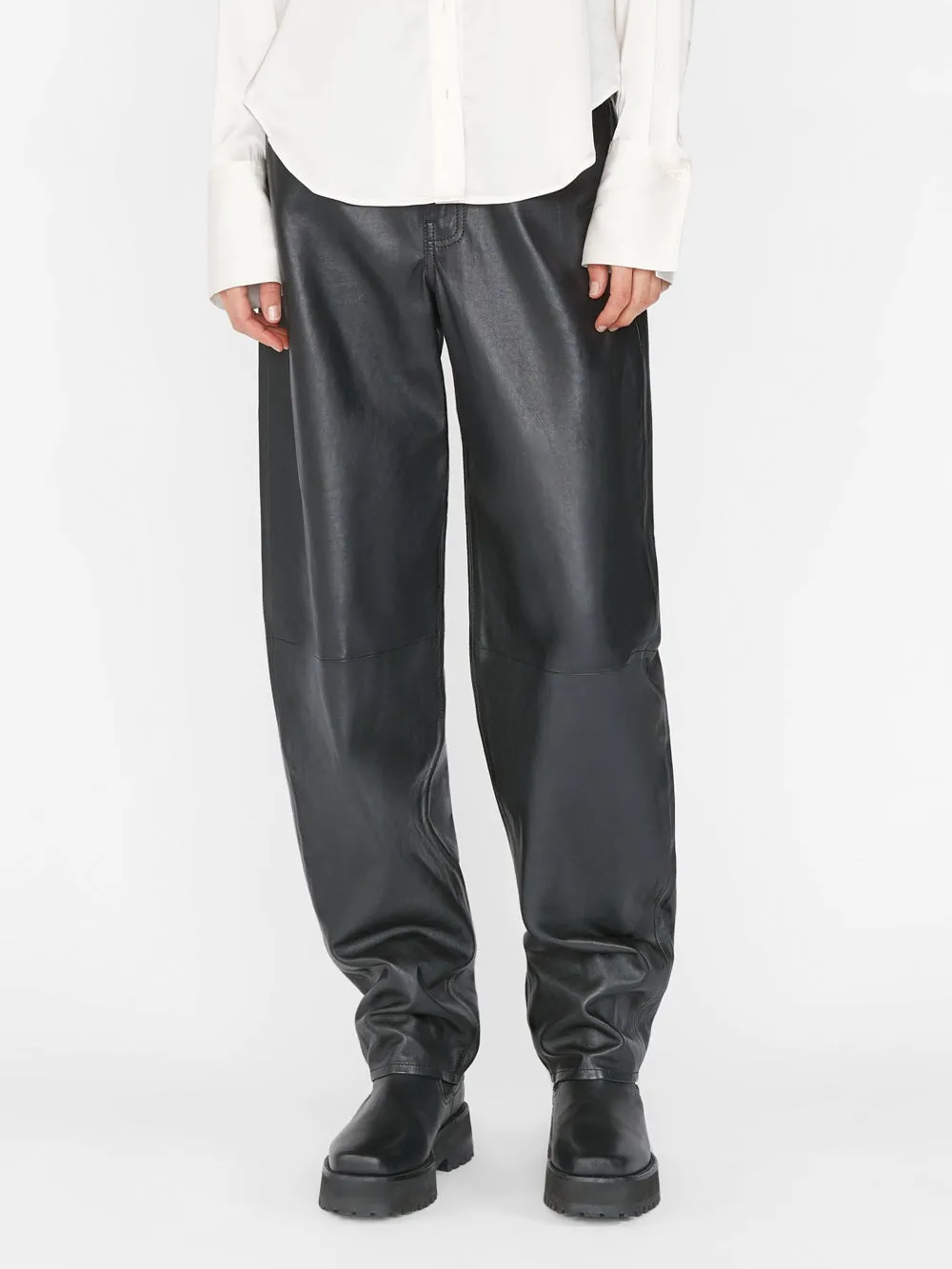 FRAME The Standard Silk Stretch Shirt in Off White