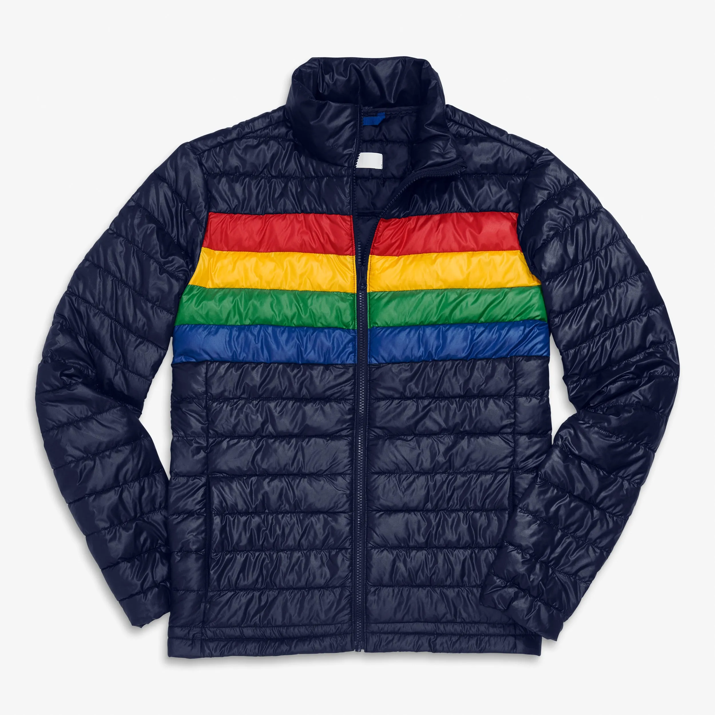 Grown-ups puffer jacket in stripe (unisex fit)
