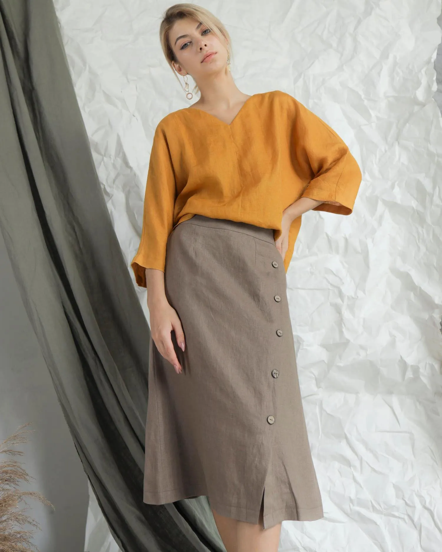 Heidi Linen Top