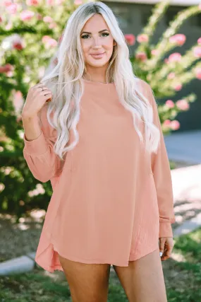 Hem High Low Oversized Blouse
