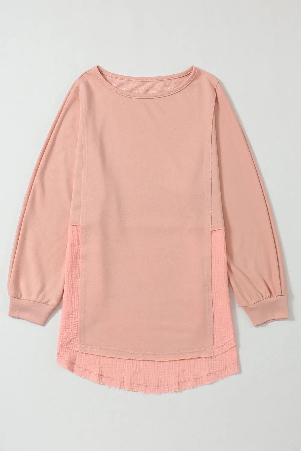 Hem High Low Oversized Blouse