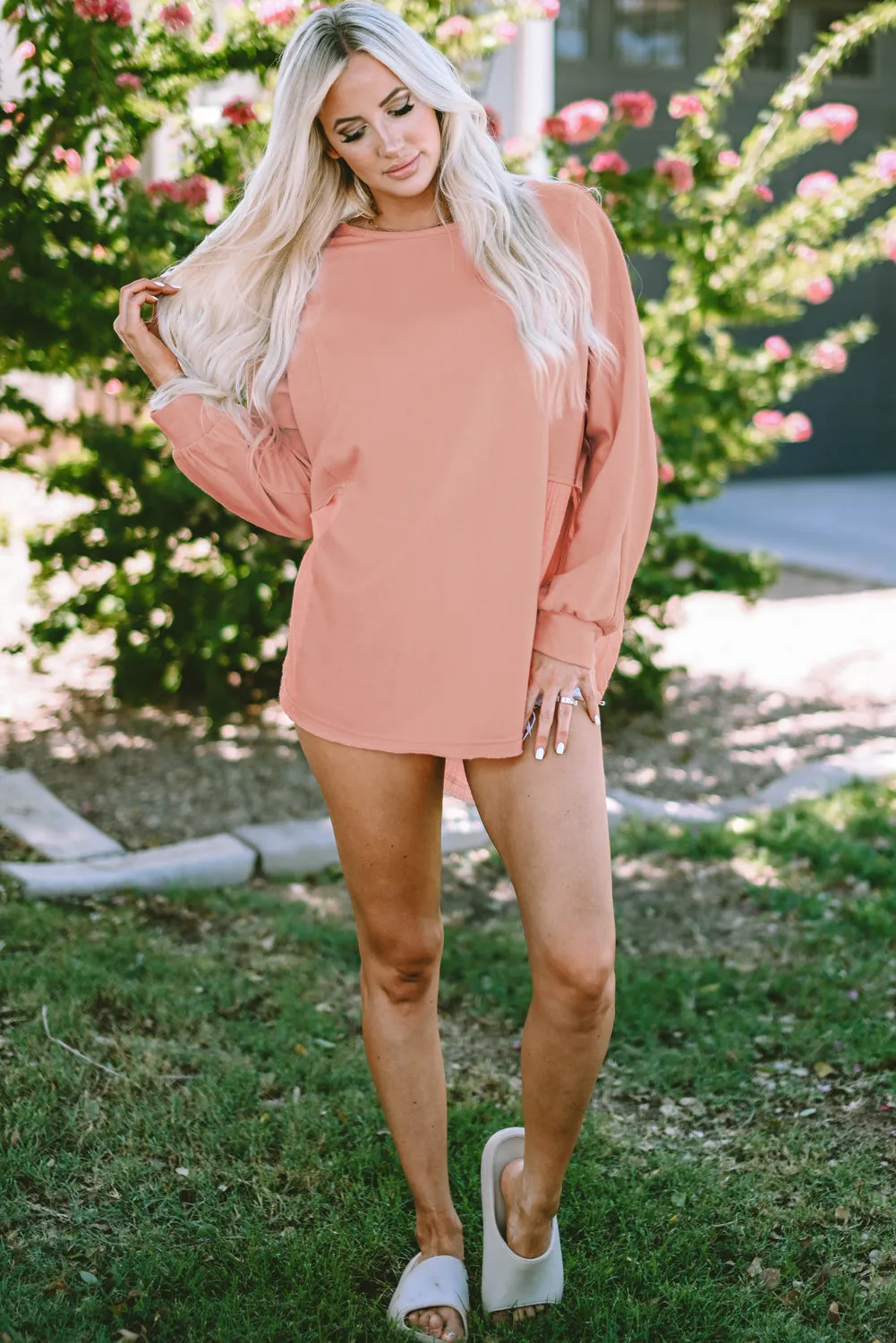 Hem High Low Oversized Blouse