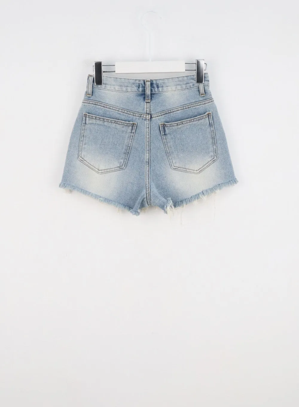 High Waist Ripped Shorts CL319