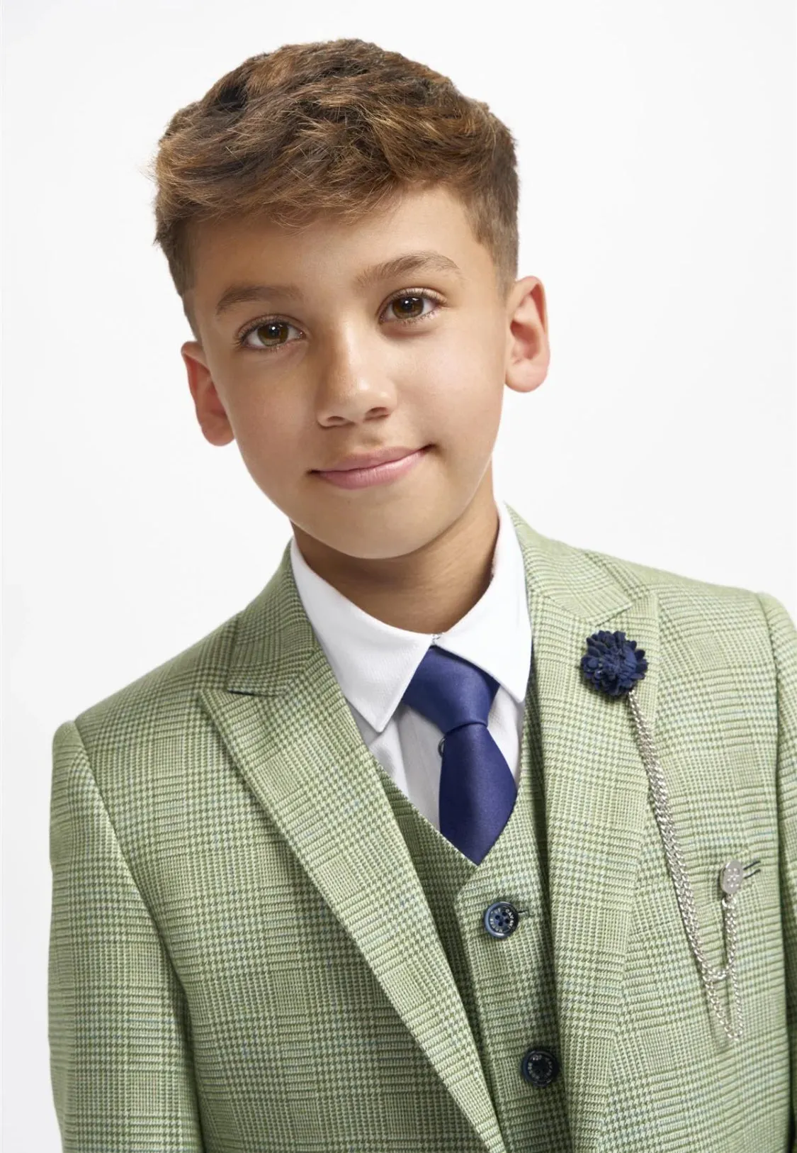 House of Cavani Cardi  Boys Sage Green 3 pice suit