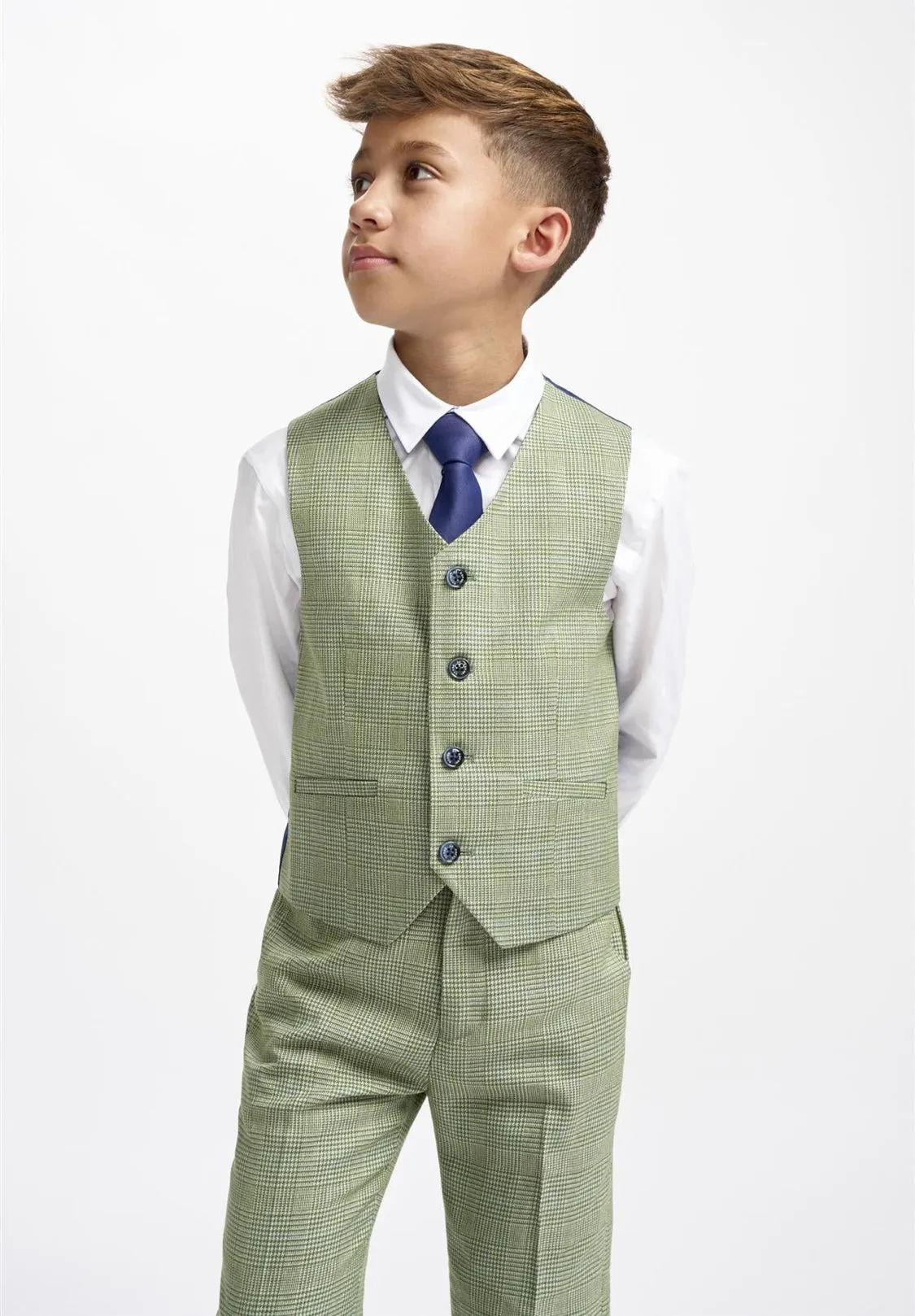 House of Cavani Cardi  Boys Sage Green 3 pice suit