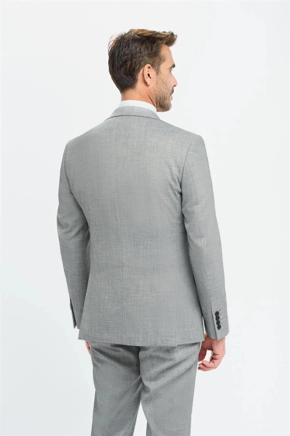 House Of Cavani Malibu tailored fit smart-casual Blazer - GREY