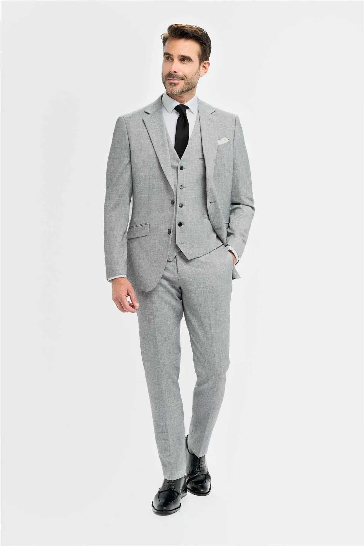 House Of Cavani Malibu tailored fit smart-casual Blazer - GREY