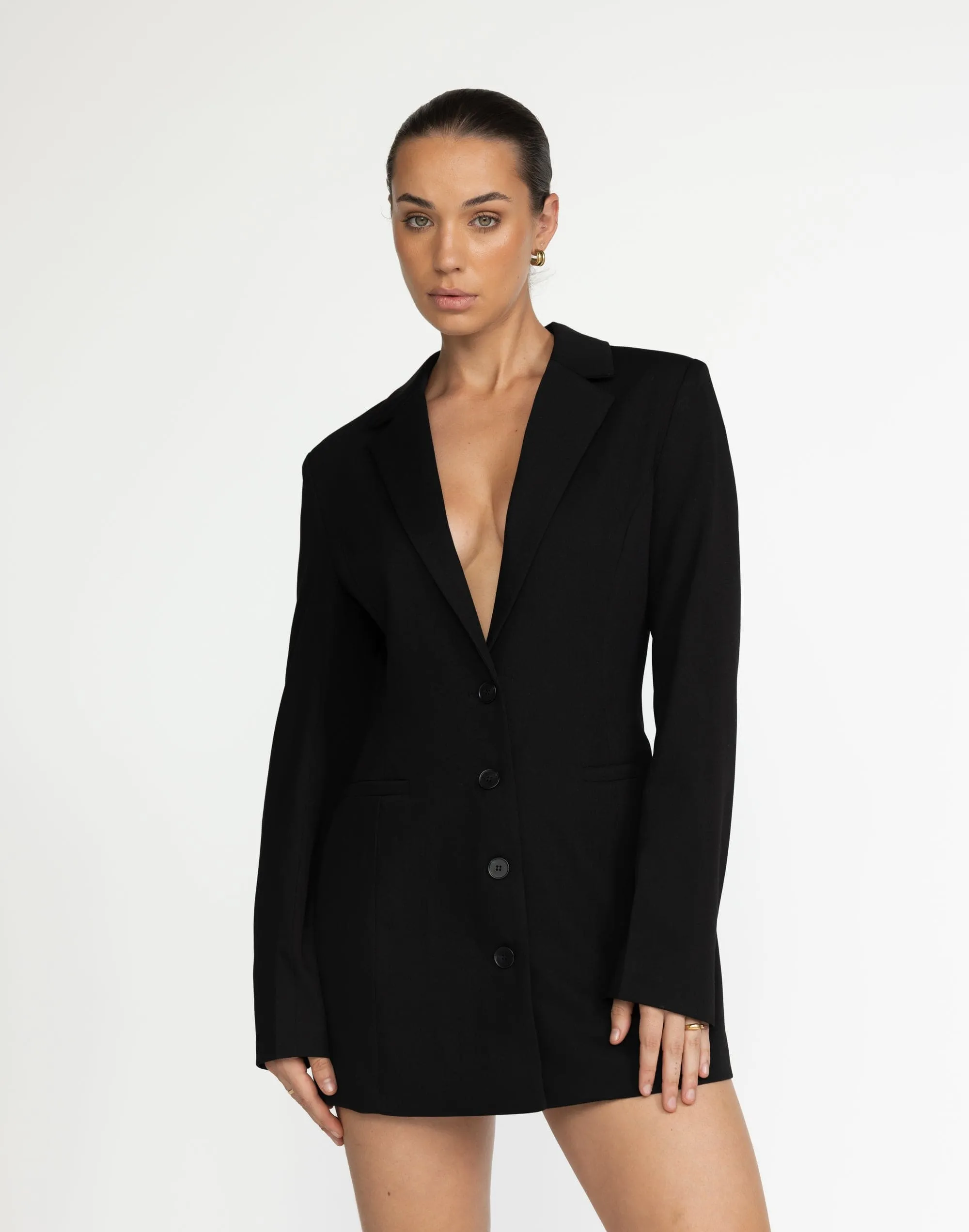 Jay Blazer Dress (Black)