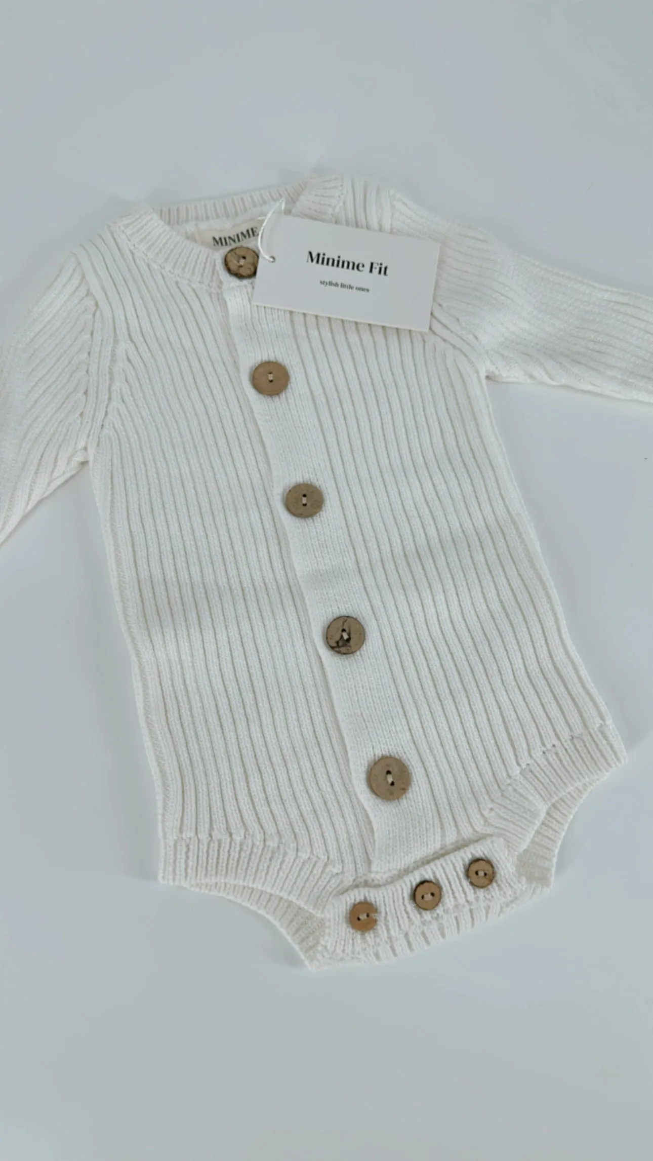 Knit cozy long sleeve playsuit