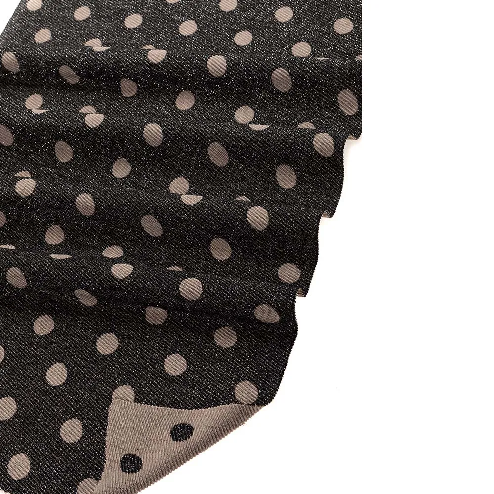 Ladies Reversible Small Spotty Patterned Scarf By Alex Max