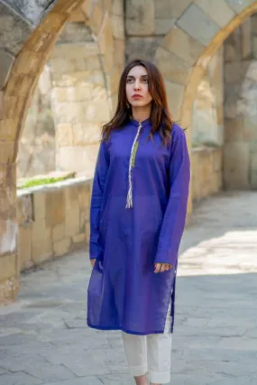 Leila - Purplish Blue Spring/Summer Kurta