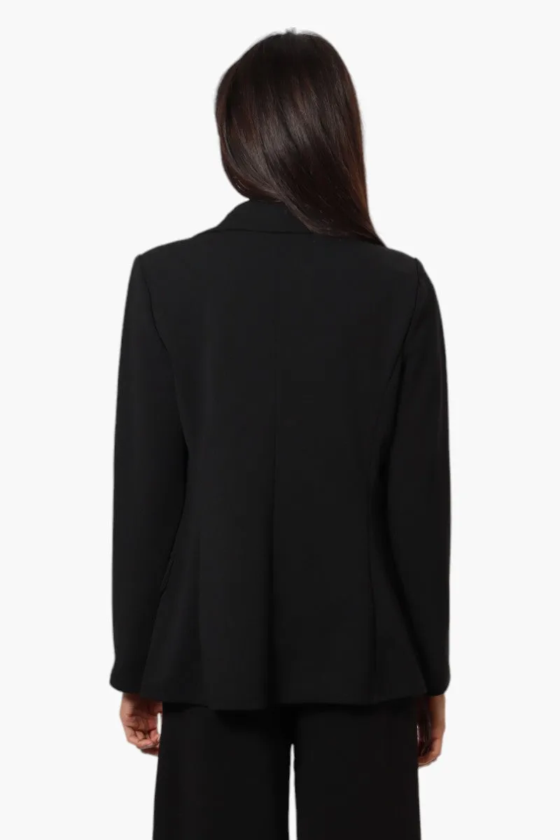 Limite Solid 2 Button Blazer - Black