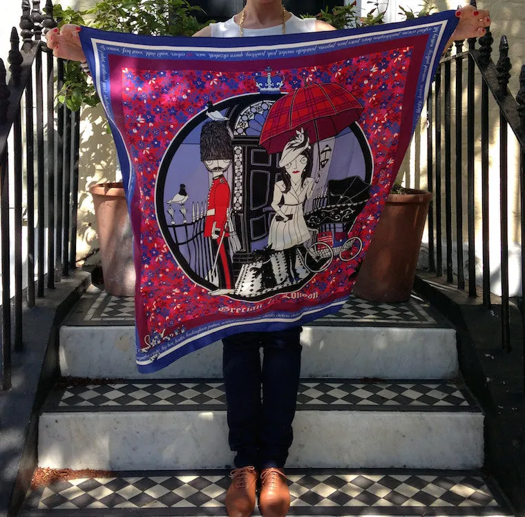 London | Silk Scarf 90