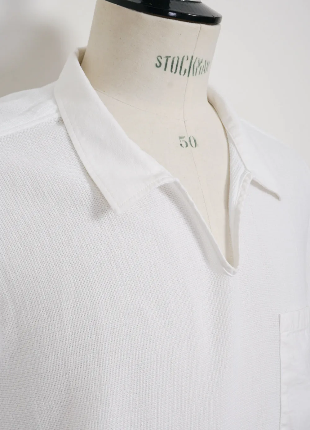 MARIUS | Casual Gauze Pull-on Shirt | White