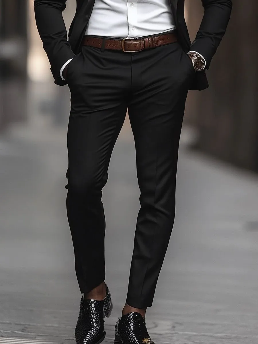 Men's Stylish All-Match Black Pants