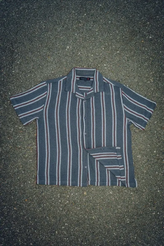 Men's Textured Striped Shirt