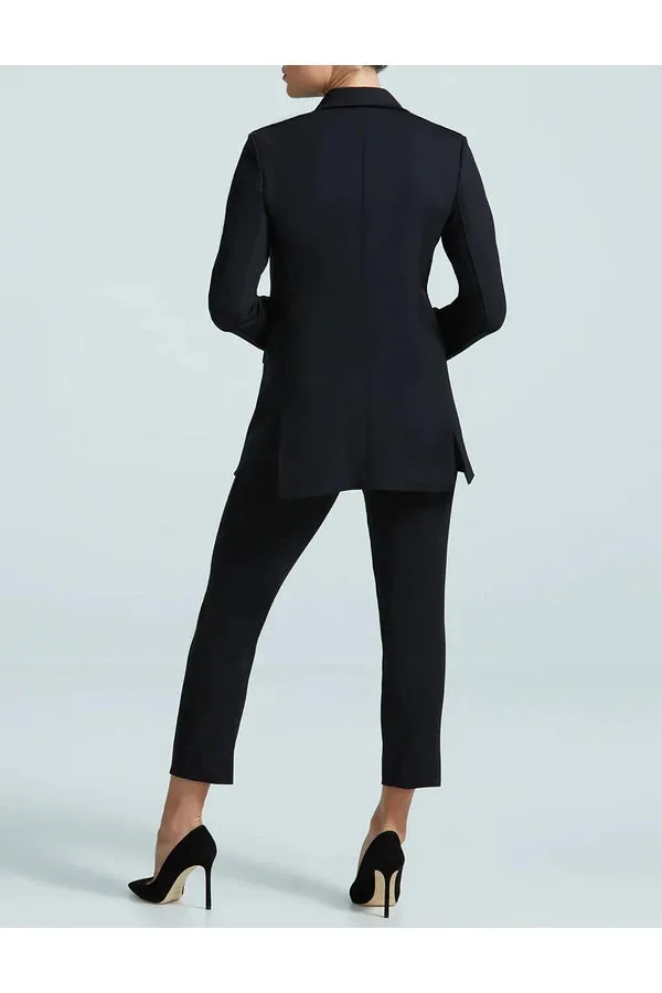 Neoprene CEO Double-Breasted Blazer
