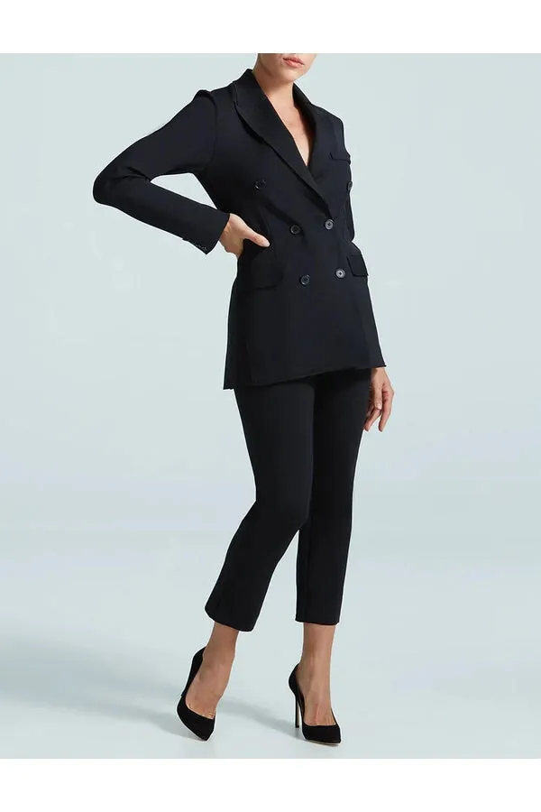 Neoprene CEO Double-Breasted Blazer